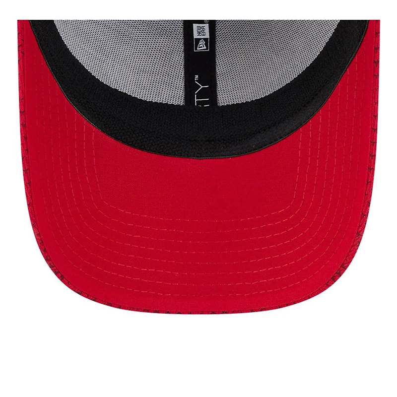 Casquette réglable New Era Scarlet San Francisco 49ers 2024 Sideline 9FORTY pour homme
