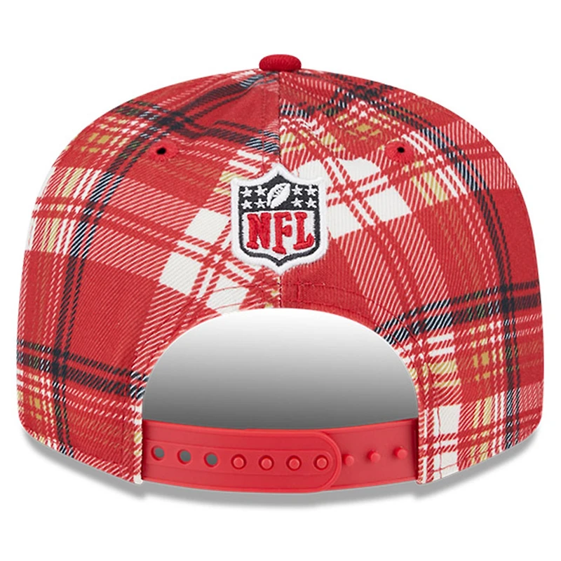Casquette Snapback 9FIFTY New Era Scarlet San Francisco 49ers 2024 Sideline Statement pour homme