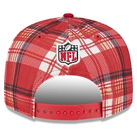 Casquette Snapback 9FIFTY New Era Scarlet San Francisco 49ers 2024 Sideline Statement pour homme