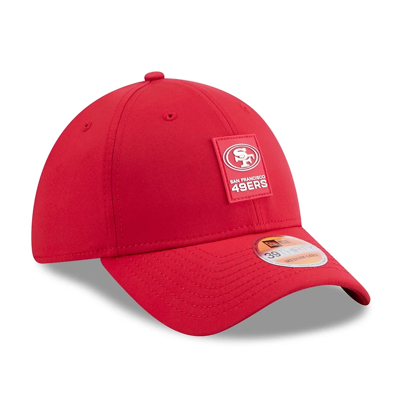 Casquette New Era Scarlet 39THIRTY Flex pour homme, édition 2025 des San Francisco 49ers