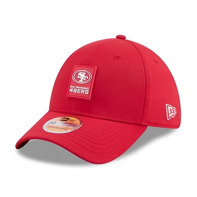 Casquette New Era Scarlet 39THIRTY Flex pour homme, édition 2025 des San Francisco 49ers