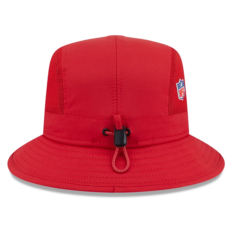 Men's New Era Scarlet San Francisco 49ers 2025 Sideline Bucket Hat