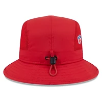 Men's New Era Scarlet San Francisco 49ers 2025 Sideline  Bucket Hat