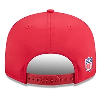 Casquette snapback 9FIFTY Scarlet San Francisco 49ers 2025 Sideline Throwback pour homme New Era