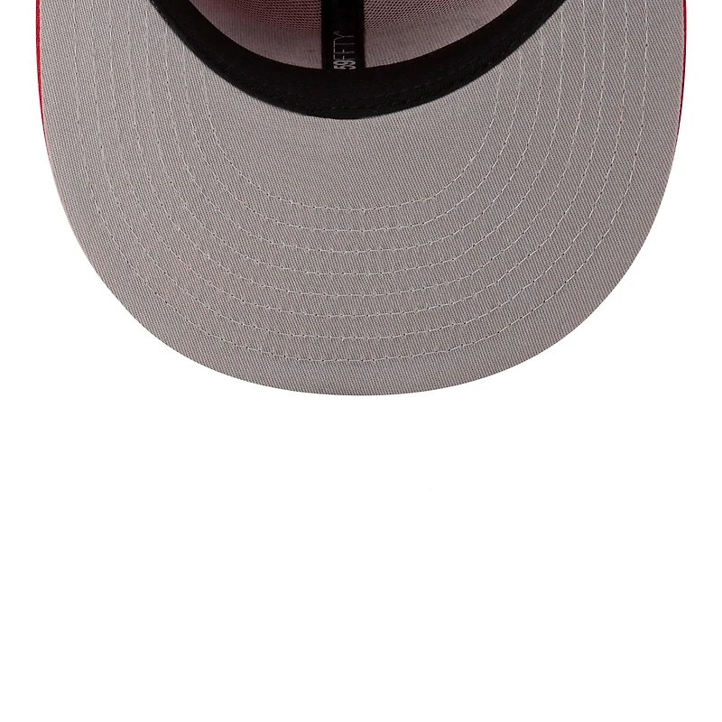 Men's New Era Scarlet San Francisco 49ers 80th Anniversary Side Patch 59FIFTY Fitted Hat
