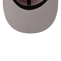 Men's New Era Scarlet San Francisco 49ers 80th Anniversary Side Patch 59FIFTY Fitted Hat