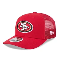 Men's New Era Scarlet San Francisco 49ers 80th Anniversary Side Patch 9SEVENTY Trucker Adjustable Hat