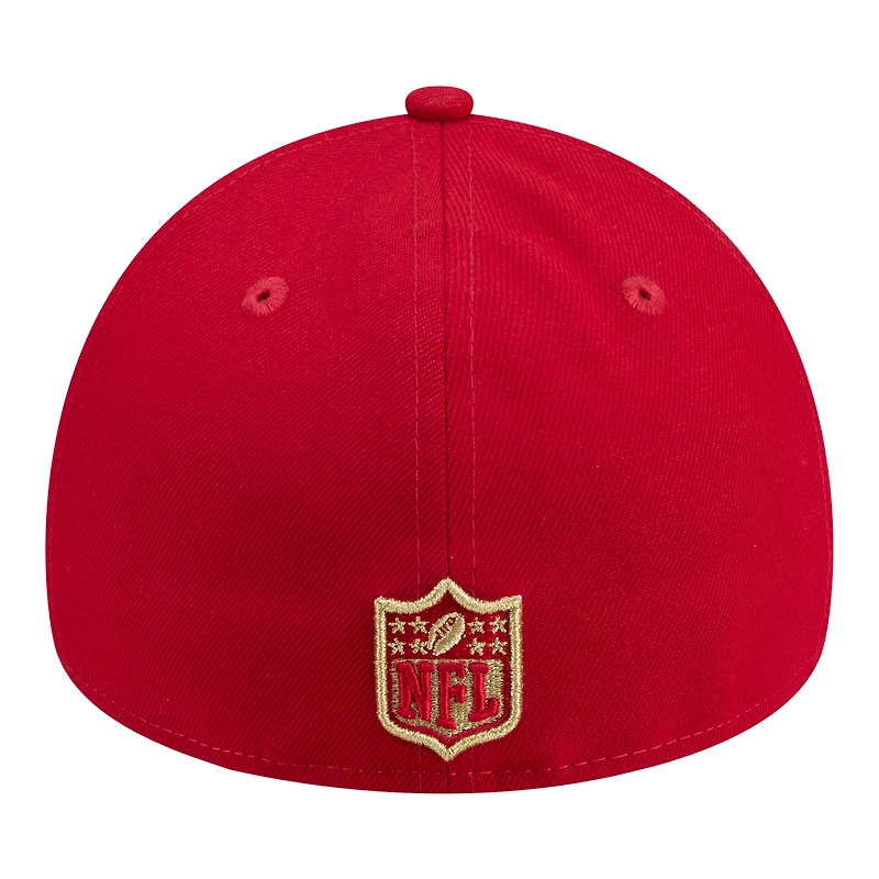 Men's New Era  Scarlet San Francisco 49ers A-Frame 59FORTY Fitted Hat
