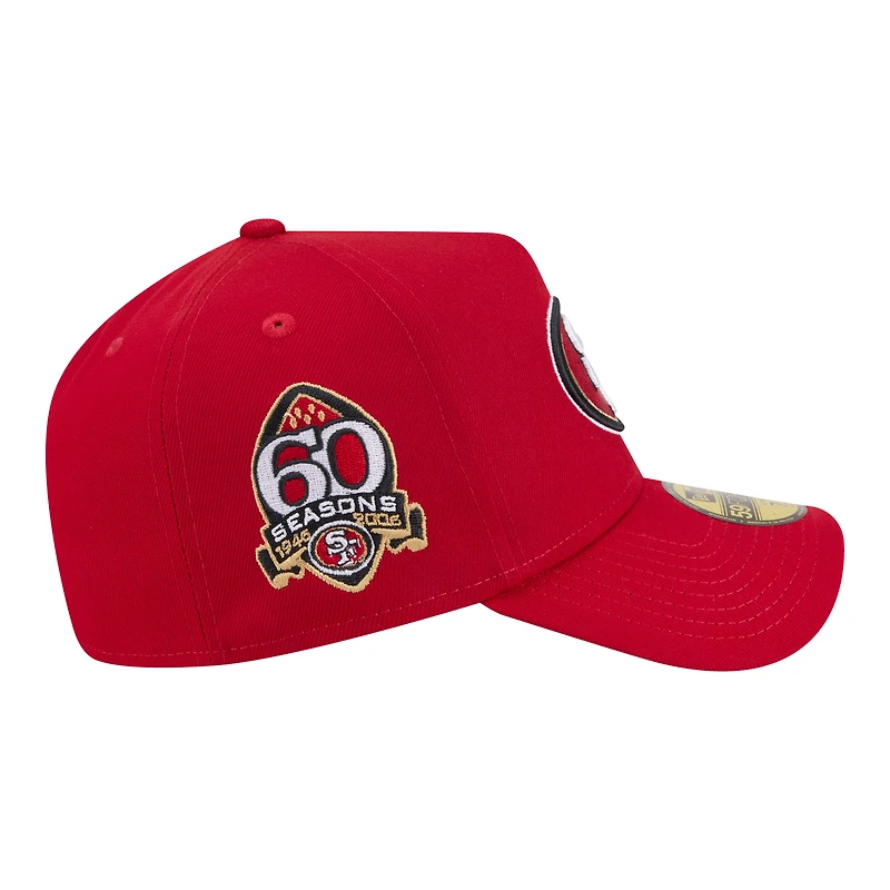 Men's New Era  Scarlet San Francisco 49ers A-Frame 59FORTY Fitted Hat