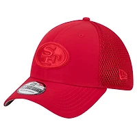 Men's New Era Scarlet San Francisco 49ers Active Team Tone 39THIRTY Flex Hat