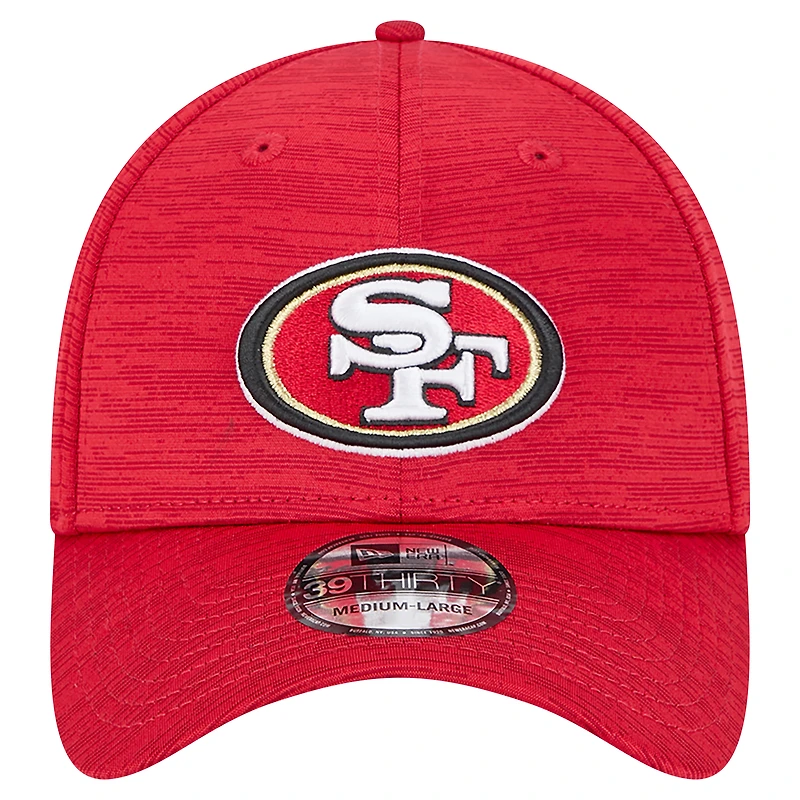 Men's New Era Scarlet San Francisco 49ers  Active Tech 39THIRTY Flex Hat