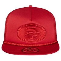 Men's New Era Scarlet San Francisco 49ers Active Tone Golfer Snapback Hat