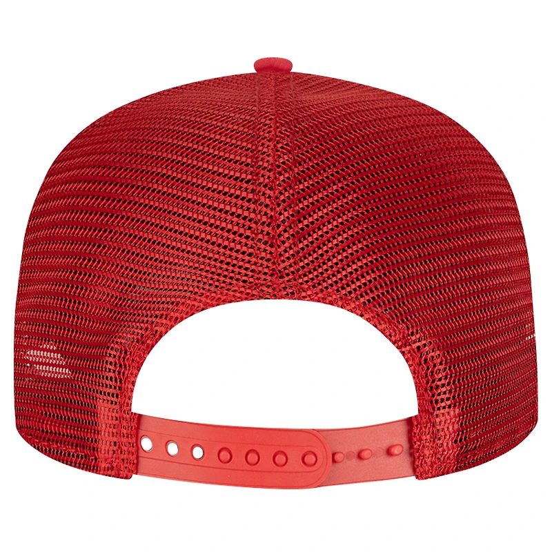 Men's New Era Scarlet San Francisco 49ers Active Tone Golfer Snapback Hat