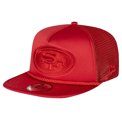 Men's New Era Scarlet San Francisco 49ers Active Tone Golfer Snapback Hat