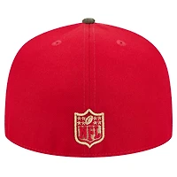 Men's New Era Scarlet San Francisco 49ers Active Two-Tone Camo 59FIFTY Fitted Hat