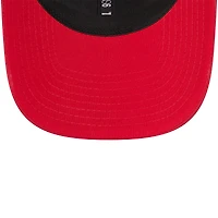 Men's New Era Scarlet San Francisco 49ers Adventure Camo Trucker 9SEVENTY Stretch-Snap Adjustable Hat