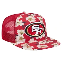 Casquette de golf à visière snapback Scarlet San Francisco 49ers Adventure Pattern de New Era pour homme
