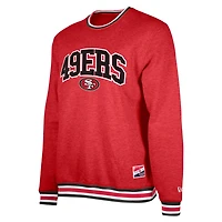 Men's New Era Scarlet San Francisco 49ers Big & Tall Pullover Sweatshirt