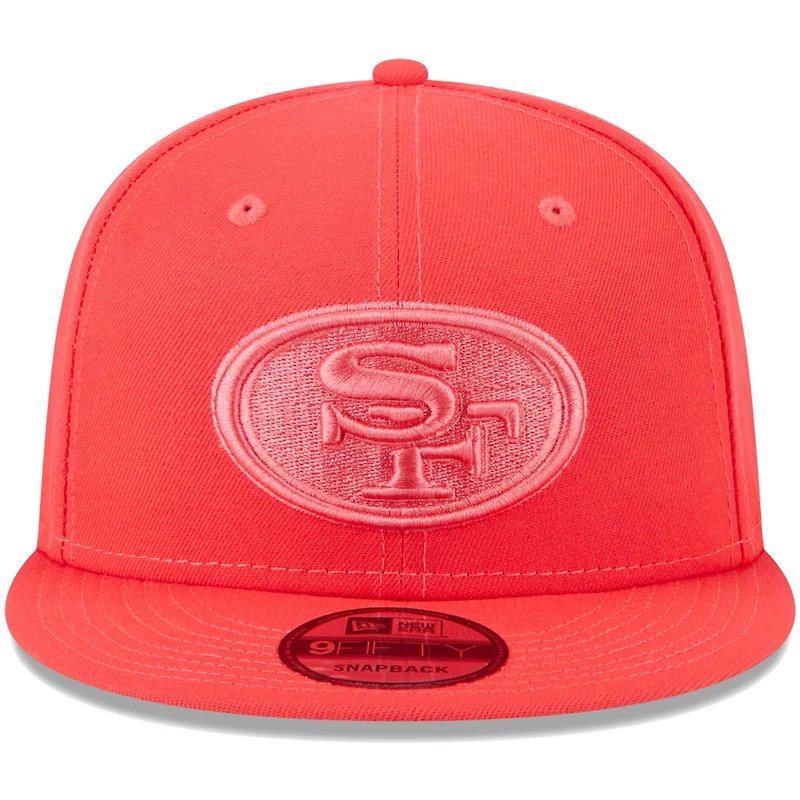 Men's New Era Scarlet San Francisco 49ers Color Pack Brights 9FIFTY Snapback Hat