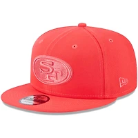 Men's New Era Scarlet San Francisco 49ers Color Pack Brights 9FIFTY Snapback Hat