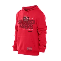 Sweat à capuche rétro authentique New Era Scarlet San Francisco 49ers pour homme