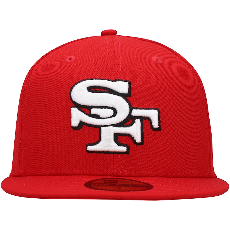 Men's New Era Scarlet San Francisco 49ers Elemental 59FIFTY Fitted Hat