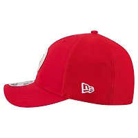 Men's New Era  Scarlet San Francisco 49ers Floral 9FORTY M-Crown Trucker Adjustable Hat