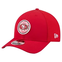 Casquette trucker ajustable New Era Scarlet San Francisco 49ers Floral 9FORTY M-Crown pour homme