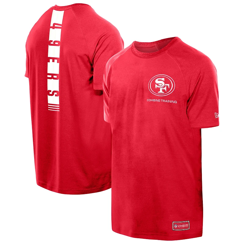 T-shirt réfléchissant fonctionnel New Era Scarlet San Francisco 49ers pour homme
