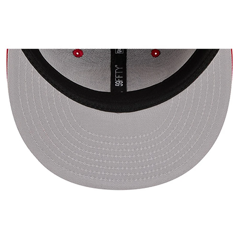 Casquette ajustée New Era Scarlet San Francisco 49ers Group Chat 59FIFTY pour homme