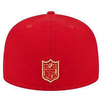 Casquette ajustée New Era Scarlet San Francisco 49ers 59FIFTY pour homme