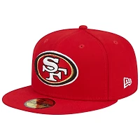 Casquette ajustée New Era Scarlet San Francisco 49ers Main 59FIFTY pour homme