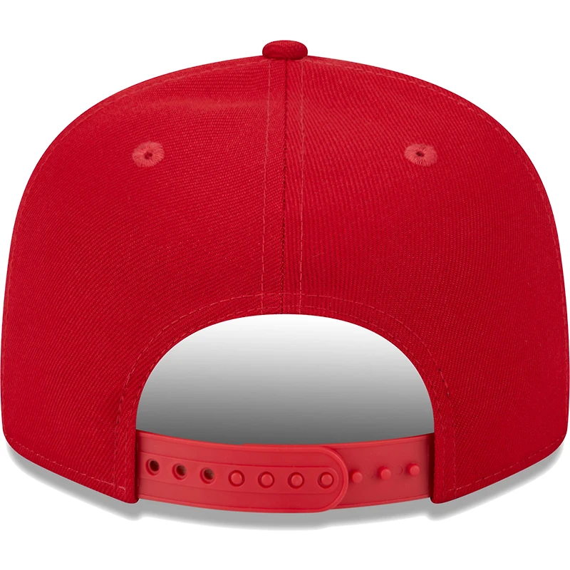 Casquette New Era Scarlet San Francisco 49ers Main Script 9FIFTY Snapback pour homme