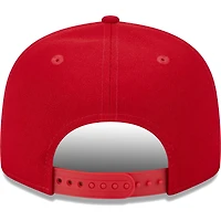 Casquette New Era Scarlet San Francisco 49ers Main Script 9FIFTY Snapback pour homme