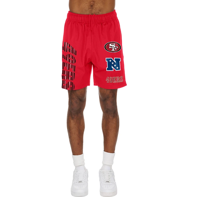 Men's New Era  Scarlet San Francisco 49ers Match Shorts