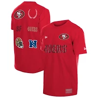Men's New Era  Scarlet San Francisco 49ers Match T-Shirt