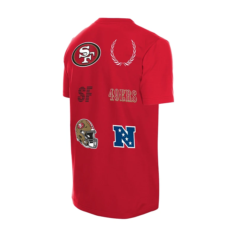 Men's New Era  Scarlet San Francisco 49ers Match T-Shirt