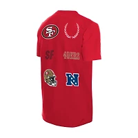 Men's New Era  Scarlet San Francisco 49ers Match T-Shirt