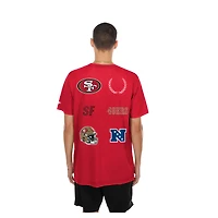 Men's New Era  Scarlet San Francisco 49ers Match T-Shirt