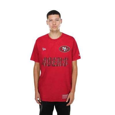 T-shirt de match New Era Scarlet San Francisco 49ers pour homme