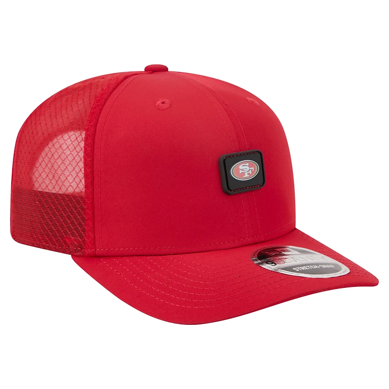 Men's New Era Scarlet San Francisco 49ers Micro Badge 9SEVENTY Adjustable Hat