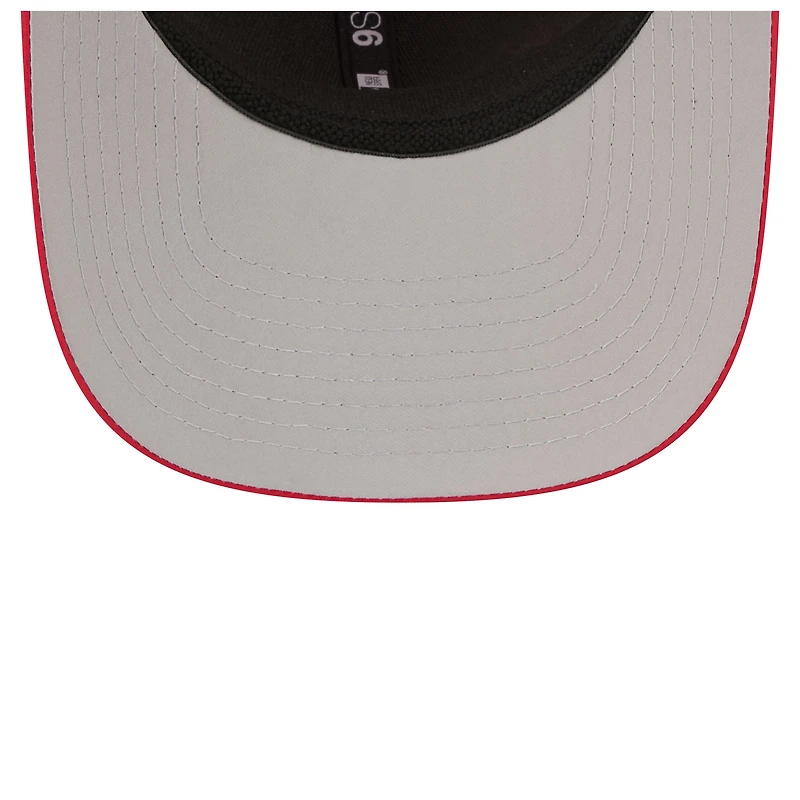 Men's New Era Scarlet San Francisco 49ers Micro Badge 9SEVENTY Adjustable Hat