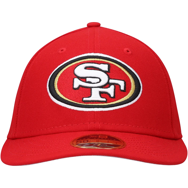 New Era Scarlet San Francisco 49ers Omaha Low Profile 59FIFTY Casquette ajustée pour homme