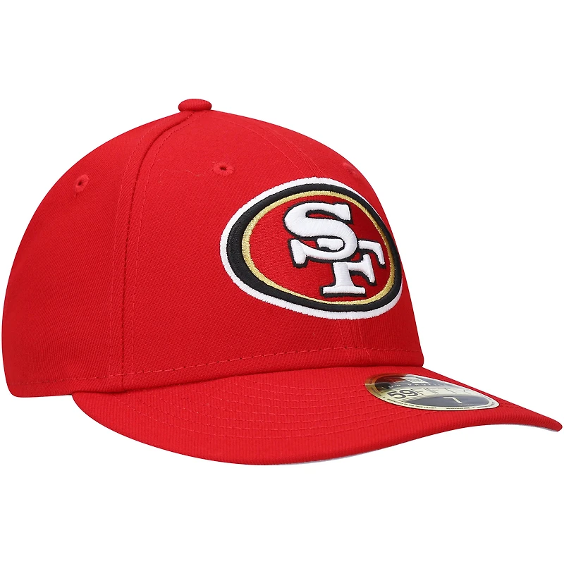 New Era Scarlet San Francisco 49ers Omaha Low Profile 59FIFTY Casquette ajustée pour homme