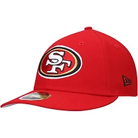Casquette ajustée New Era Scarlet San Francisco 49ers Omaha Low Profile 59FIFTY pour homme
