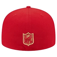 Casquette ajustée surdimensionnée 59FIFTY New Era Scarlet des San Francisco 49ers pour homme