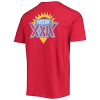 Men's New Era Scarlet San Francisco 49ers Patch Up Collection Super Bowl XXIX T-Shirt