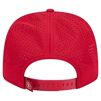 Men's New Era Scarlet San Francisco 49ers Script 9SEVENTY Adjustable Hat