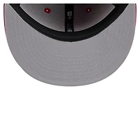 Casquette ajustée New Era Scarlet 59FIFTY pour homme, motif State Stitch des 49ers de San Francisco
