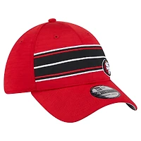 Casquette New Era 39THIRTY Flex à rayures écarlates des San Francisco 49ers pour homme